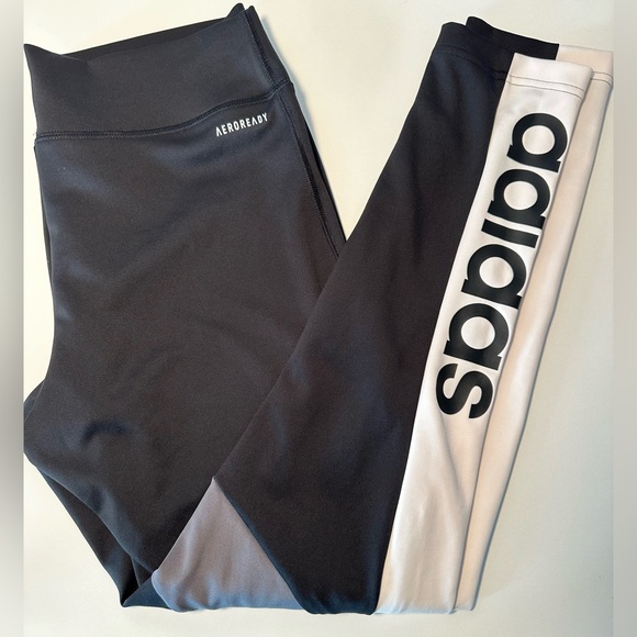 Adidas Aeroready Women's Color Blocked Leggings Tights - Picture 6 of 7